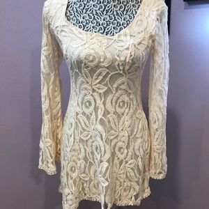 STARING AT STARS CREAM DRESS XSMALL